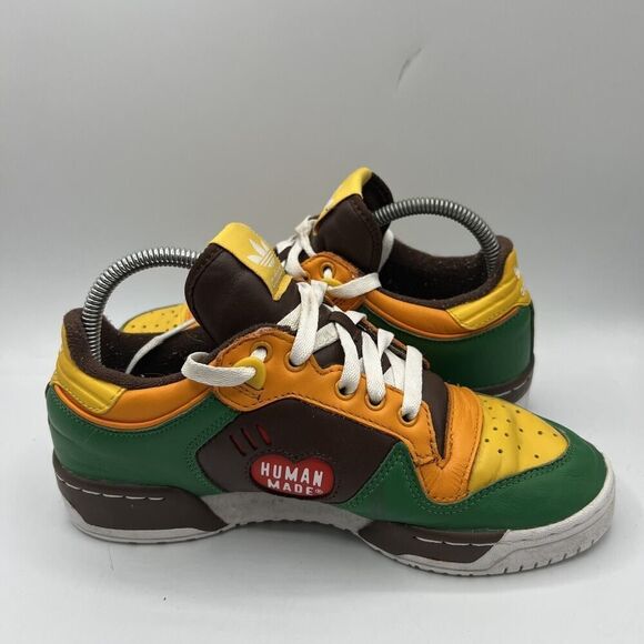 Adidas Originals Rivalry Human Made Men's Size 5.5 Leather MultiColor Sneakers - Picture 6 of 12